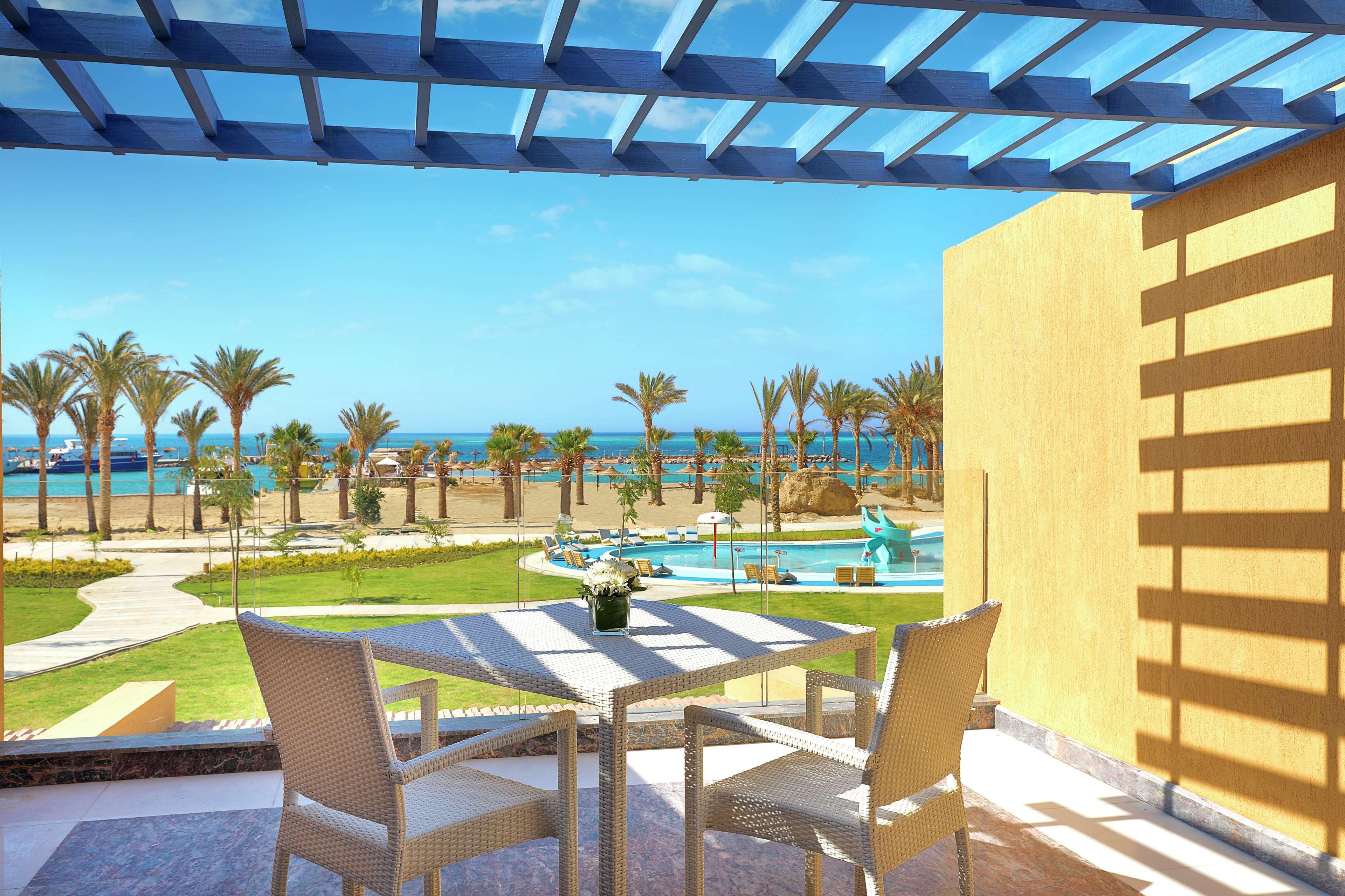 Hilton Hurghada Plaza Hotel Εξωτερικό φωτογραφία View from a suite at the Hilton Sharm El Sheikh